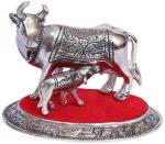 Fashion Bizz Silver Aluminium Cow and Calf Showpiece