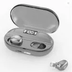 FRYSKA T2 TWS Wireless Headset Mobile Power Bank Bluetooth Headset (Black, True Wireless) ||Bluetooth Earbuds||Bluetooth Earphones||Earbuds||TWS Earbuds||Wireless TWS||Bluetooth Headphones