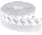 Delzon White Aluminium, Silicone, Rubber Door Gaps Sealing Strip For Home Adhesive