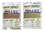 Kwik Snack Combo Pack of 2 - Finger & Little Millets Unpolished Pouch (400 GM Each)