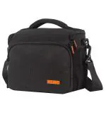 Sidrum Wf-16 Camera Bag - Dslr Case With Adjustable Shoulder Strap & Rain Cover - For Nikon, Canon, Sony And All Dslr Cameras - Water Resistant - Anti Shock (Orange-Interior)