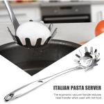 VishList Stainless Steel Spaghetti Server, Professional Kitchen Pasta ,Noodles Server Steel Serving Spoon