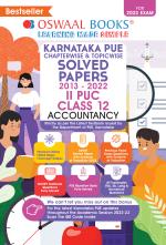 Oswaal Karnataka PUE Solved Papers II PUC Accountancy Book Chapterwise & Topicwise (For 2023 Exam)