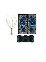 SHOPARAM Foot Massager Electric Foot And Body Pain Relief Ems Massage Machine Pad Feet Muscle Stimulator Massager Mat Pad Relax Feet For Home&Office Use Portable Electric5 (Combo-3)