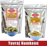Yuvraj Khokha Bhujiya and Channa Dal spicy snacks Combo pack ( 400 gm x 2 )