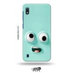 Tweakymod Printed Funny FAce Emoji Back Cover For Samsung A10