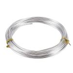 Erklerostore 32.8 Feet Aluminum Wire Flexible 1.5mm/15gauge Metal Artistic Beading Wire for Floral Jewelry Making (Silver)