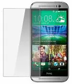 Vizio HTC Desire 500 Transparent Tempered Glass Anti-Glare and Scratch Resistant Screen Protector with Dry and Wet Wipe 8 x 15 cm