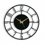 OVERSPREAD INTERIOR HUB Designer Stylish Metal Wall Clock for Living Room, Bedroom, Office, Kitchen, Home and Hall, Antique Big Size Modern Wall Watch for Home Decor (Style 1, 40 cm)