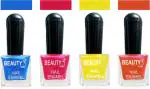 OUR Beauty Multicolor High Quality Quick Dry Long Lasting Hd Colors Nail Polish Pcs Vs30, 32 ml (Set Of 4)