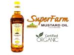 Superfarm Certified Organic Cold Pressed Mustard Oil - 1 Ltr ( Pack of 1)