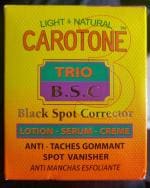 Carotone Light and Natural Black Spot Corrector Trio( LOTION-SERUM-CREME)  (120 g)Kara