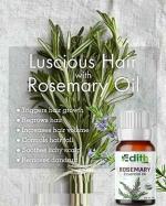 Edith Naturals Rosemary Essential Oil For Hair, Skin, Anti Dandruff, (15 Ml) (15 Ml)