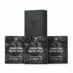 Bombay Shaving Company Charcoal Deep Cleansing Bath Soap, (Pack of 3) 125g