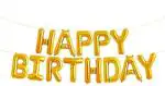 FANEX Solid Happy Birthday Foil Letter Balloon (Pack of 13)