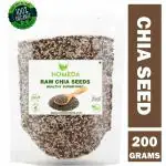 Homeda Organic Chia Seeds (200g) for Weight Loss, Skin | Premium, Raw, Unroasted | Chiya, Chea Chia Seeds