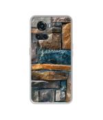 Casotec Decorative Stone Cladding Design Printed Silicon Soft TPU Back Case Cover for OnePlus 10R 5G
