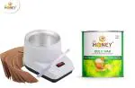 DR HONEY hair removal cold wax strip and heater all skin wax and full body good for your skin 6001.54