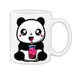 Mug Morning Panda Mug Panda Mug Panda Drinking Juice Cute Panda Panda Milk Ceramic Mug 325ml (White)