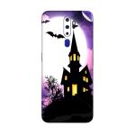 GADGETSWRAP Printed Vinyl Skin Sticker for Oppo A9 2020- Spooky Halloween House Illustration