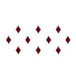 Comet Busters Maroon Diamond Shaped Bindi For Women