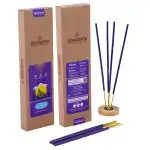 DivoRama Premium Lavender Flora Incense Masala Agarbatti -100% Indian Natural Aroma - Long Lasting Lavender Agarbattis for Puja, Meditation, Happy Vibes - Pack of 3 (45 sticks/pack)