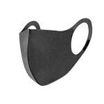 MEELANA Black Cotton 3D Ultimate Comfort Scuba Antibacterial Stretchable and Reusable Cloth Face Masks (11 x 10 x 12 cm) (pack of 3)