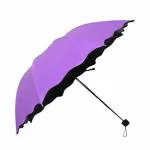 SCHOLAZSMagic Umbrella (Asorted colour)| Blossom Magic Compact Umbrella for UV Protection & Rain for Girls and Women | A Creative Magical Umbrella of Blooming Flowers Design