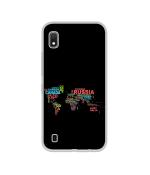 Casotec Map Country Design Printed Silicon Soft TPU Back Case Cover for Samsung Galaxy A10