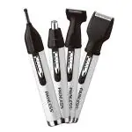 Ear and Nose Hair Trimmer for Men, Professional USB Rechargeable Nostril Nasal Hair Vacuum Cleaning System, 4 in 1 Lightweight Waterproof Hair and Beard Clippers for Women