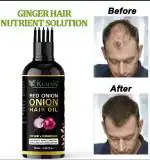 KURAIY Fast Grow Effective Hair Care Onion Essence Oil For Men Women Repair Growing Hair Loss Product 