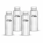 Trueware Smart Steel Stainless Steel Fridge, School, Kids, Office, Travel Water Bottle 500 ML Set of 4
