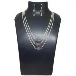 JAYA VISION ENTERPRISES Multi lines Metal Chain with small charms Necklace