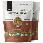 NourishVitals Salted Pumpkin Roasted Seed, Highly Nutritious | Natural | No Added Preservatives, Healthy & Heavenly, 200 g (Pack of 2)