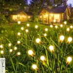 Homehop Solar Firefly Swaying Flame Mashaal Landscape Flickering Light for Home Garden Pathway Lawn Patio Ground Decorative Lamp