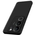Fashionury Back Cover Case for Vivo V29 Pro 5G | Camera Bump Protection | Matte Soft Silicon Flexible | All Side Shock Proof Rubberised Back Case Cover for Vivo V29 Pro 5G (Black)