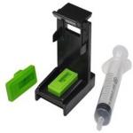 TEQUO Ink Suction Tool Kit For Cartridge & Nozzle Cleaning For Use With HP 678, 803, 680, 802, 21, 22, 56, 57, 818, 901, 702, 703, 860, 861 & Canon 830, 831, 740, 741, 89, 99, 40, 41 Black & TriColor Ink Cartridges With Free Syringe Black Ink Cartridge