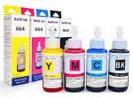 ANG 664 Ink Refill for Epsson T664 for L310 L361 L380 L405 L565 L365 L485 L220 L360 L130 dye Ink (70 GMS X 4) 664 Ink Bottles