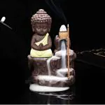 Miss Peach - Multicolor Buddha Smoke Fountain With 10 Smoke Backflow Incense Cone (mpsmkbuddha007) , Diwali Gift, Best Gift for Diwali Decor, Diwali Decoration