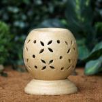 Brahmz Brown Ceramic Globe Electric Aroma Oil Burner l Home Décor l Stylish l Aroma Oil l Fragrance l Ceramic l Decorative Item l Burner