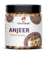 CHATOKDE Afghani Anjeer Dried Figs | Natural, Rich in Iron, Fibre & Vitamins Fig, Afghanistan Anjir Dry Fruit 250G JAR