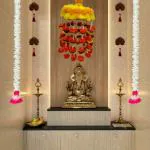 Playful Stitches Lotus Hanging for Home Decor | Lotus Hanging | Diwali Decoration Items for Home Decor | Pooja Decoration Items | Temple Decoration (Tokri)