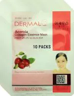 Dermal Korea Acerola Collagen Essence Face Mask Sheet Moisturizing (Pack of 10)