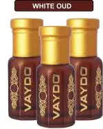VAYDO White OUD Attar/Perfume 6+6+6ML (Long Lasting 24 hrs, Alcohol-Free Roll)(Total 3 piece) Floral Attar (Dehn el oud)