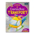 BOOKFORD Sticker & Coloring Book - Transport Coloring Book For Kids