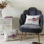 RATAN CART White - Red Bird Printed Casement 14