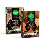 JUST GOOD FOOD CO.Harela Organic Spice Combo: Chinese Five Spice Mix & Cumin Seeds (100g each) | 100% Certified Organic, No Preservatives