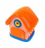 Crackles House Shaped Manual Color Pencils/Pencil Sharpener for Toddlers, Stationary (Pack of 1)