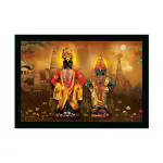 Dharvika Innovations Multicolor Synthetic Lord Vitthal Photo Frame Home Decorative With Frame, 14 X 20 Inch