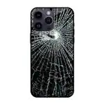 Qrioh Cracked Design Glass Case for Apple iPhone 14 Pro Max